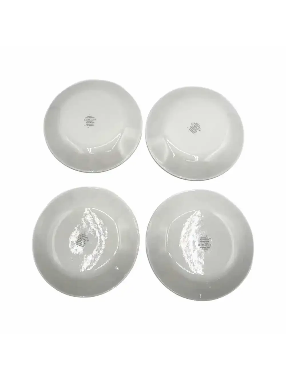 Set of 4 Vintage Corelle Corning Squared 6.75” Bread Plates